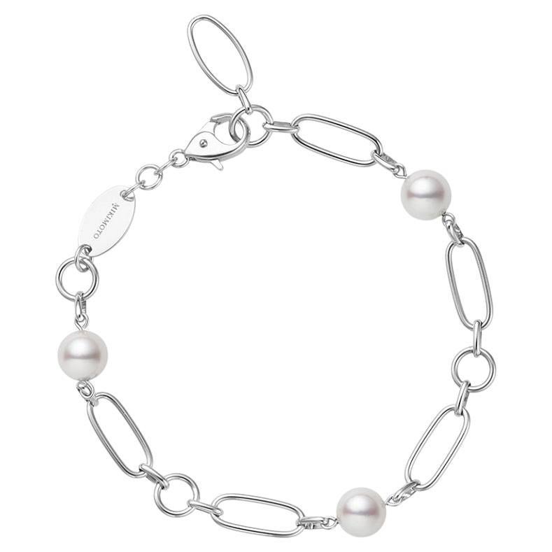 Mikimoto Akoya Cultured Pearl & Diamond Bracelet | Nordstrom
